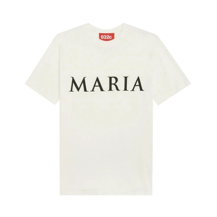 تي شيرت 032C 3D Maria Tee 'White'، أبيض