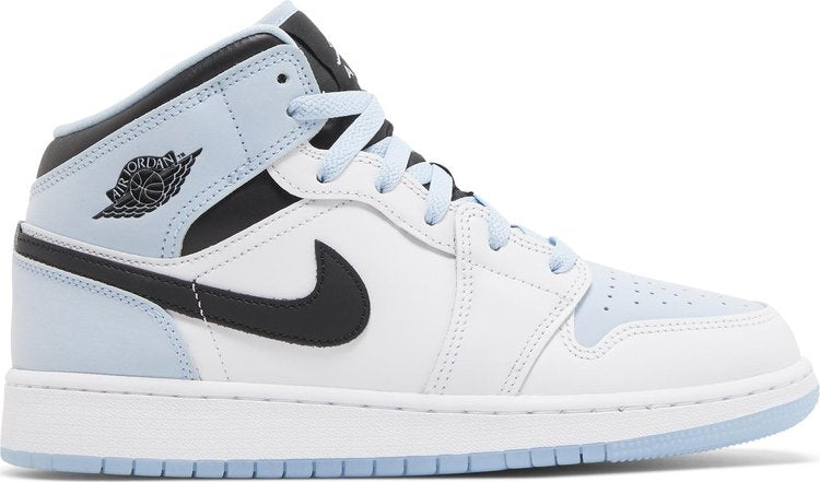 Air Jordan 1 Mid SE GS White Ice Blue