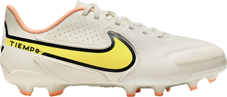 Nike Tiempo Legend 9 Academy MG GS 'Phantom Yellow Strike' Boots, White