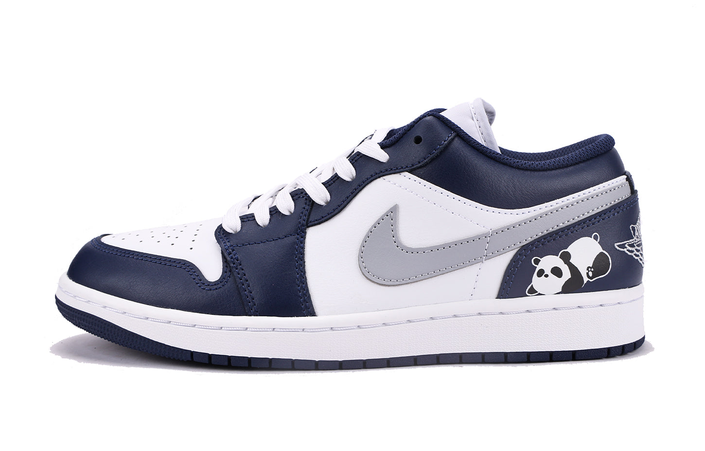 Air Jordan 1 Vintage Basketball Shoes Women's Low-top White, Blue