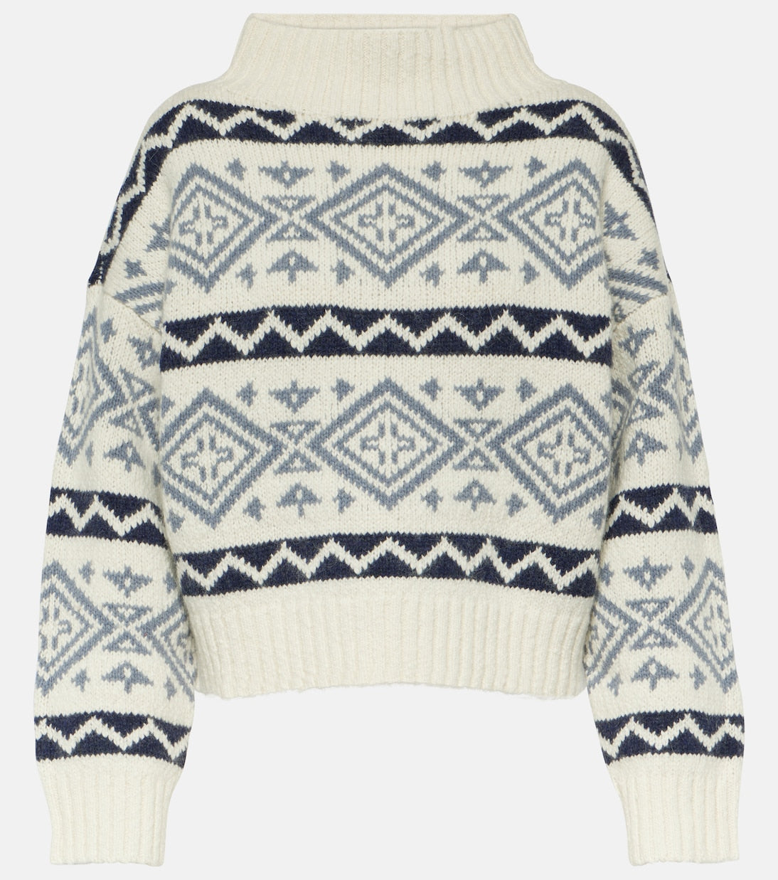 Polo Ralph Lauren wool-cotton inlay sweater, multicolor