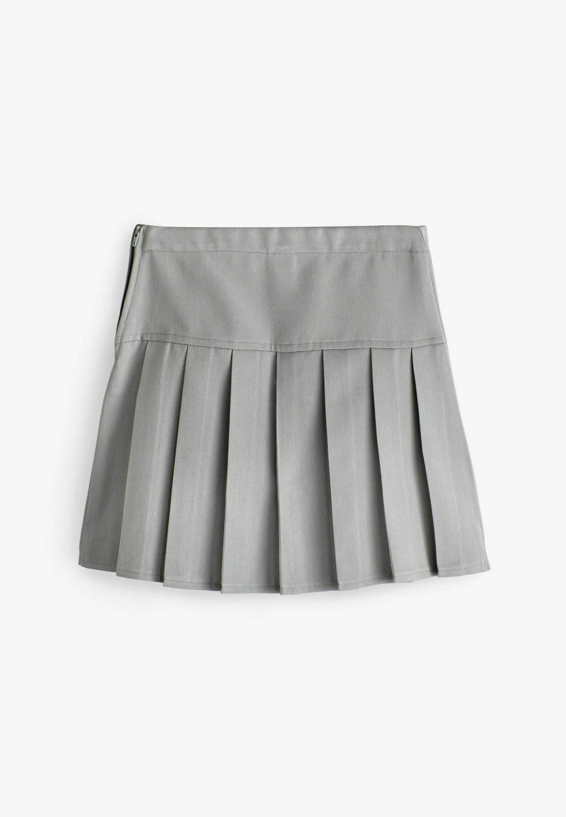 Girls' skirt Next Pleated, light gray