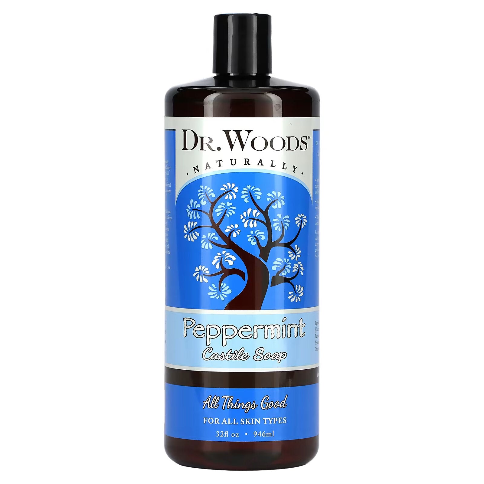 Dr. Woods, Castile Soap, Peppermint, 32 fl oz (946 ml)