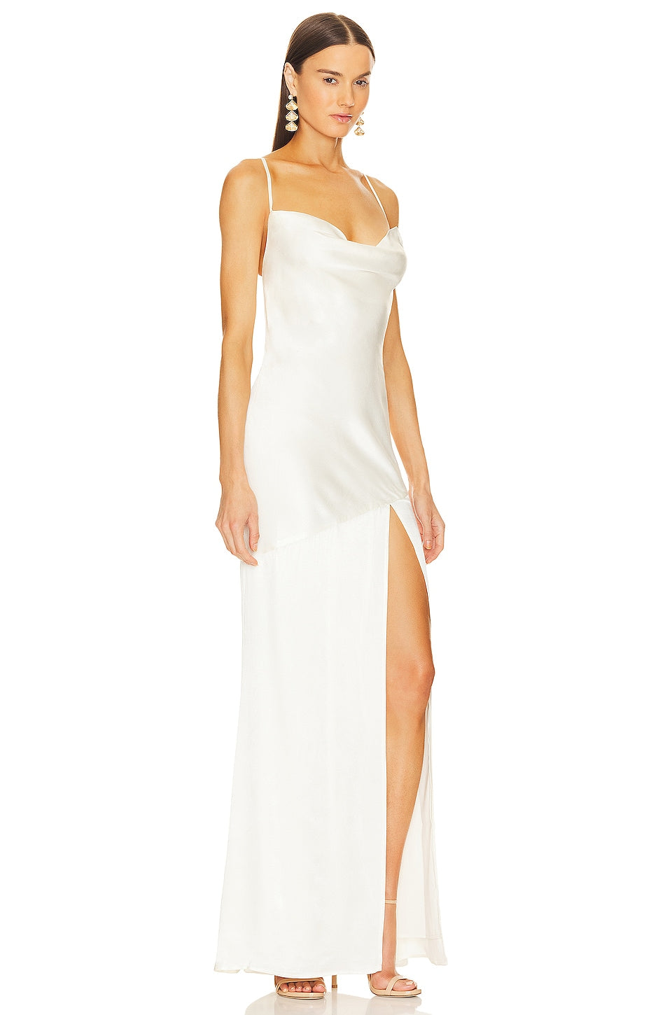 Michael Costello x REVOLVE Cecelia Gown Dress, Ivory