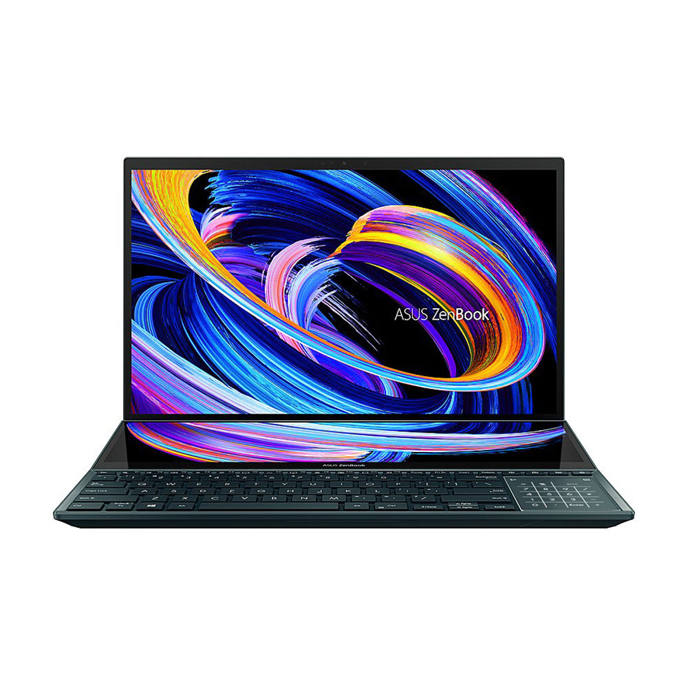 لابتوب اسوس زين بوك برو ديو 15 OLED UX582، 15.6 بوصة، 16 جيجابايت/1 تيرابايت، i7-12700H، RTX 3070 Ti، لوحة مفاتيح إنجليزية باللون الأزرق