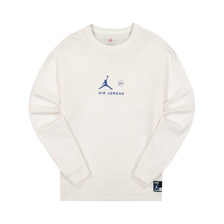 Air Jordan x Fragment Long-Sleeve T-Shirt 'Platinum Tint', White