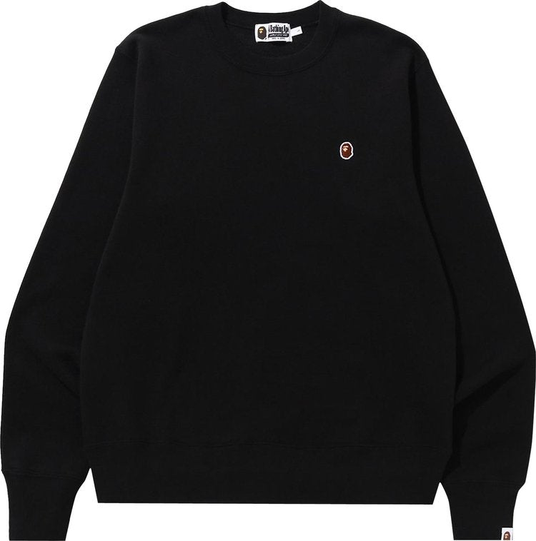 سويت شيرت BAPE One Point Crewneck 'Black'، أسود