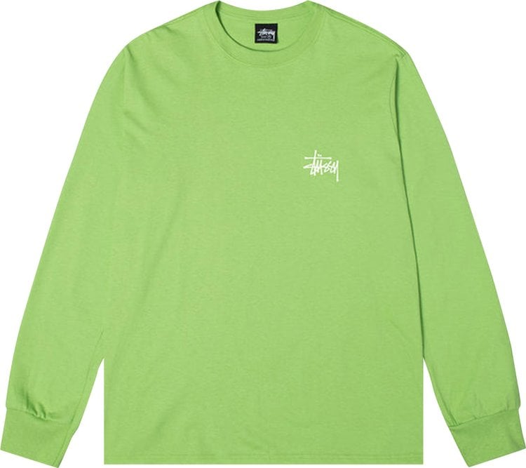 Stussy Basic Long-Sleeve Tee 'Tea', green