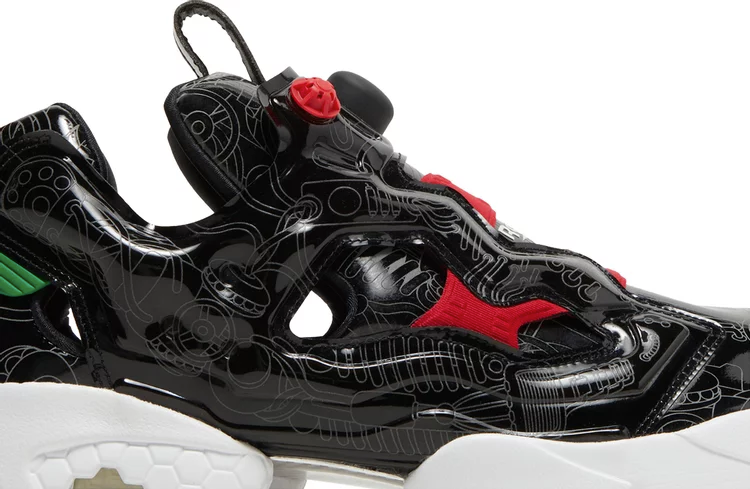 Bait x astro boy x instapump fury 95 'blueprint' Reebok sneakers, black