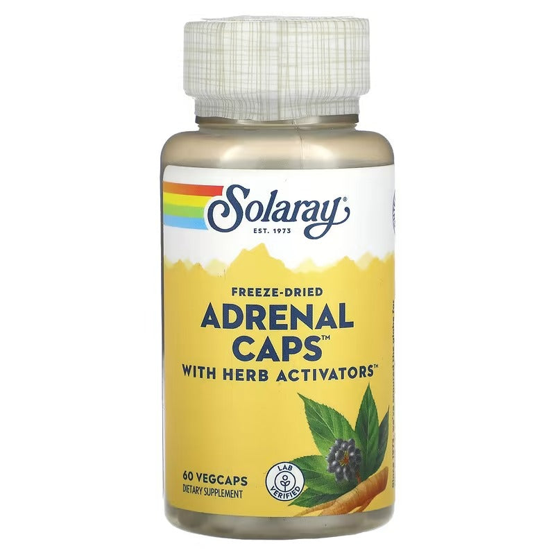 Solaray Adrenal Caps, 60 Vegetarian Capsules