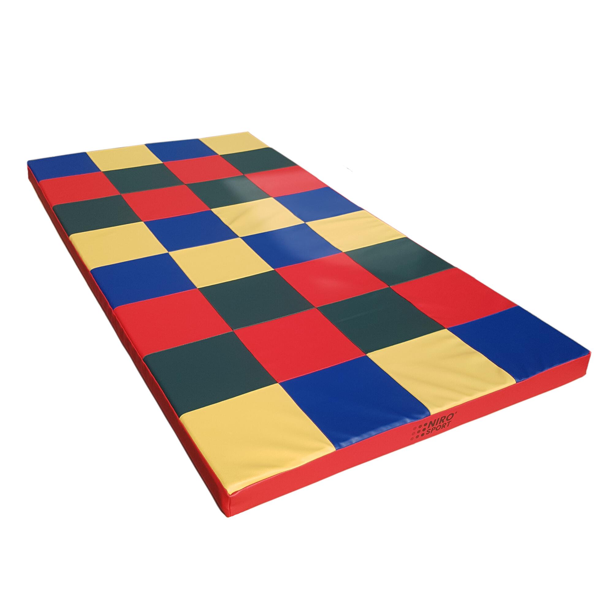 Exercise mat 200 x 100 x 8 cm with NIRO SPORT cubes