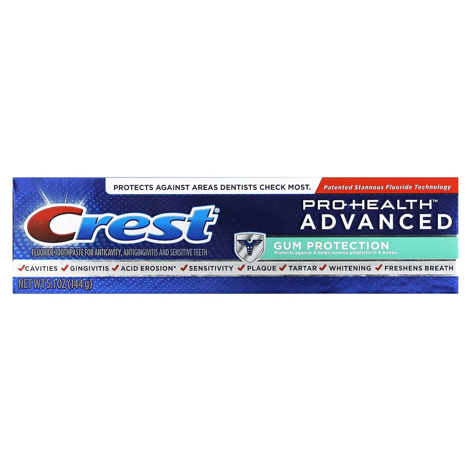 Crest, Pro Health, Advanced Fluoride Toothpaste, Gum Protection, 5.1 oz (144 g)