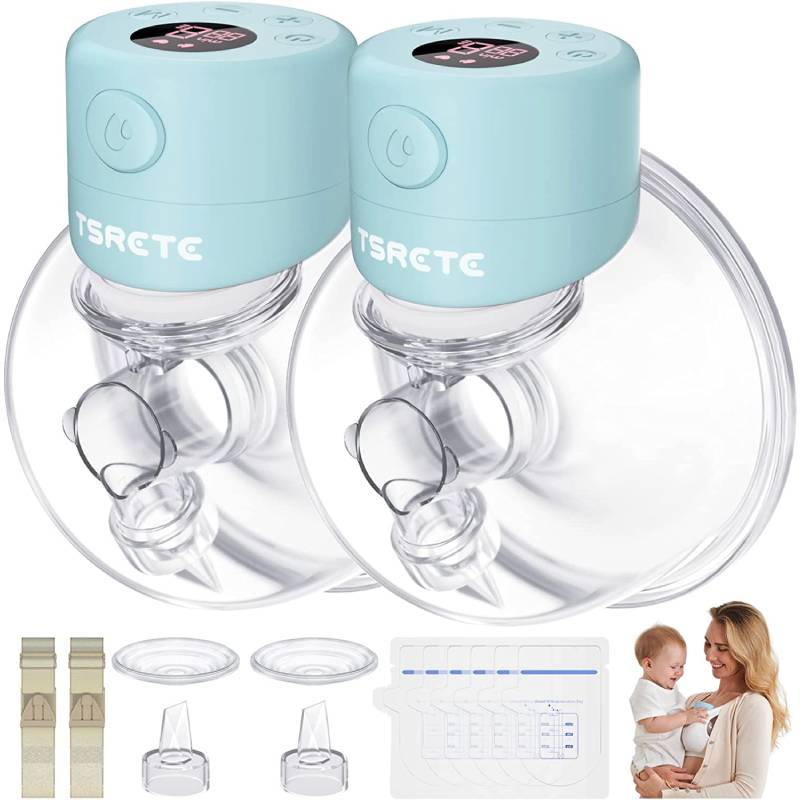 Breast pump Tsrete Hands Free, blue