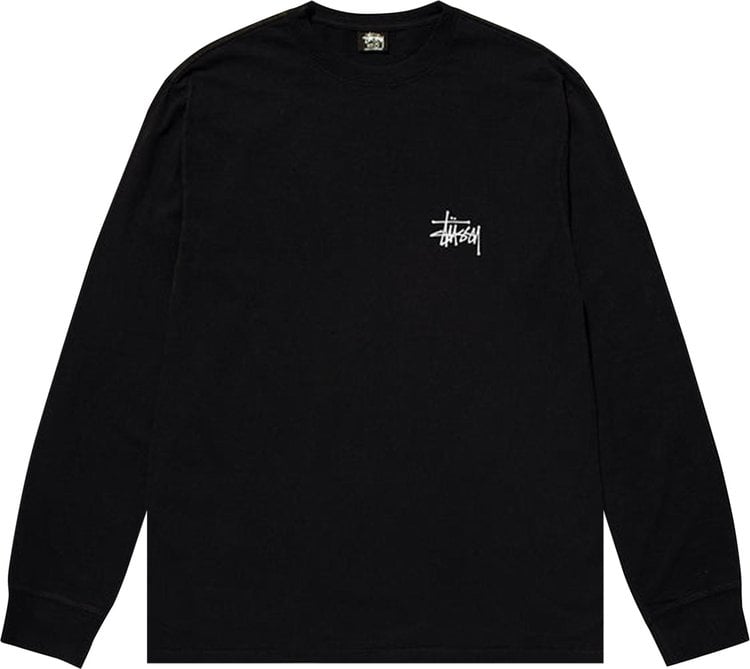 Stussy Basic Long-Sleeve Tee 'Black', black