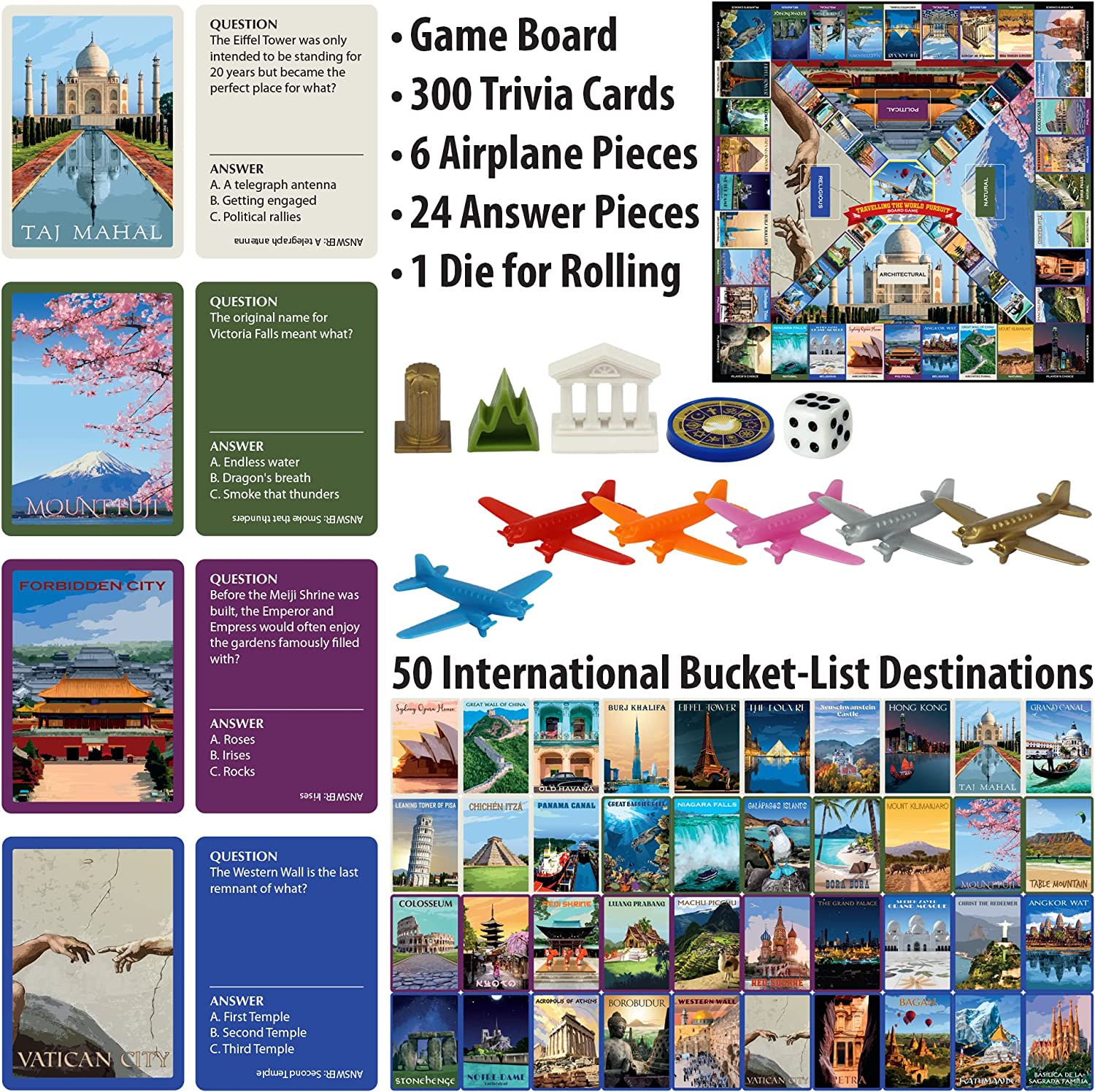 Board game Funwares Traveling The World Pursuit: Trivia