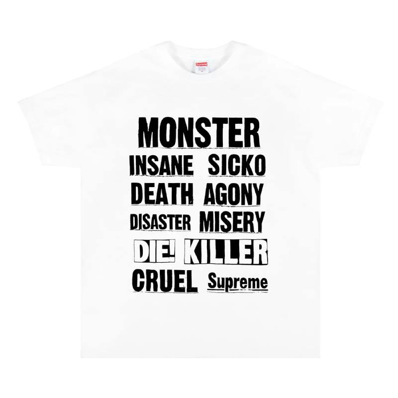 تي شيرت Supreme Monster، أبيض