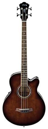 Ibanez AEB10E Acoustic Electric Bass Guitar Dark Violin Sunburst AEB10E Acoustic Electric Bass Guitar