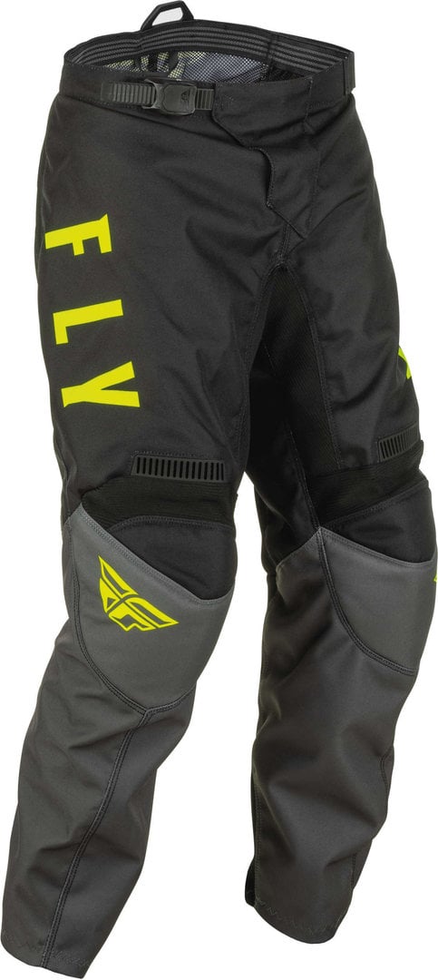 Fly Racing F-16 youth motocross pants, black/yellow