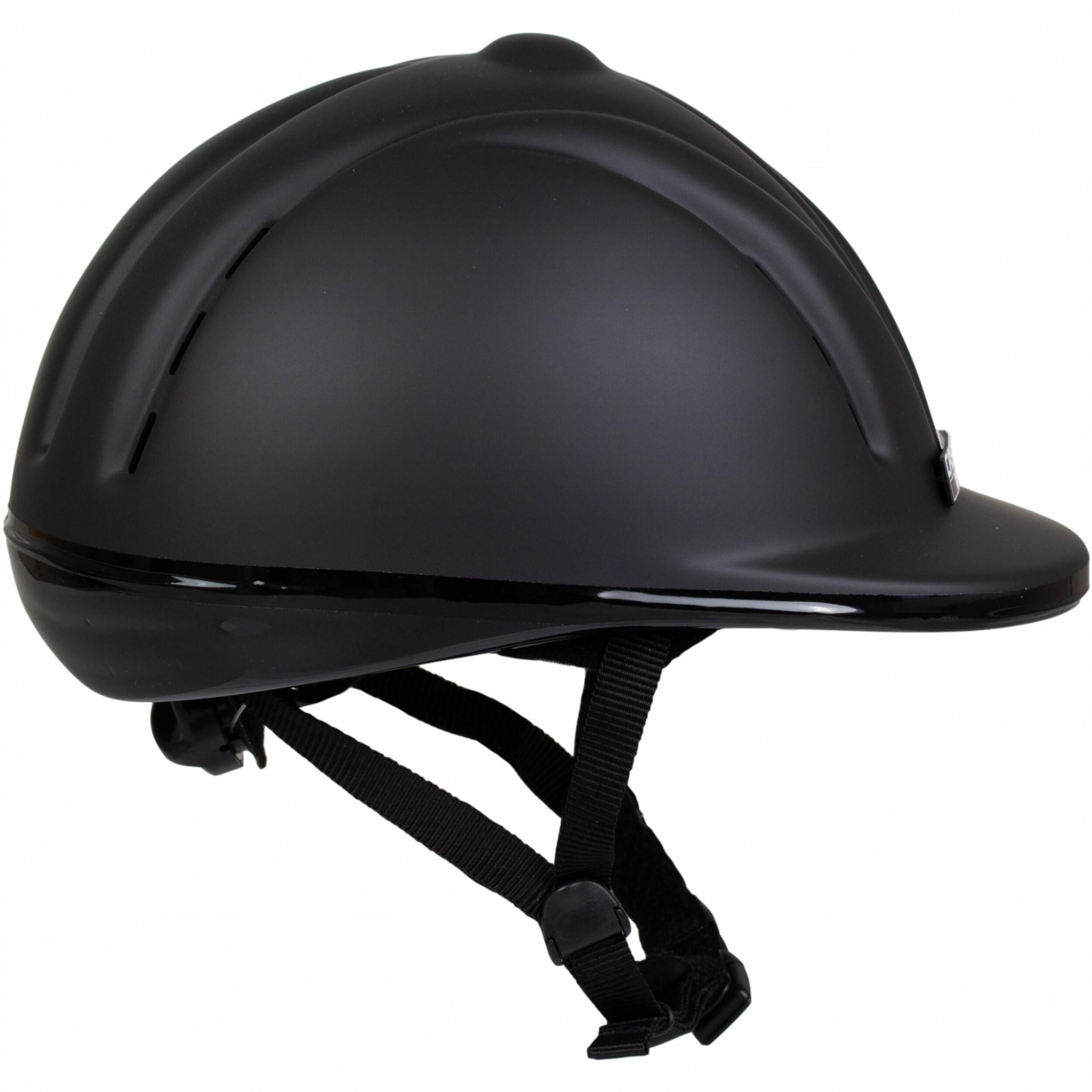 Matte Casco Youngster riding helmet, black