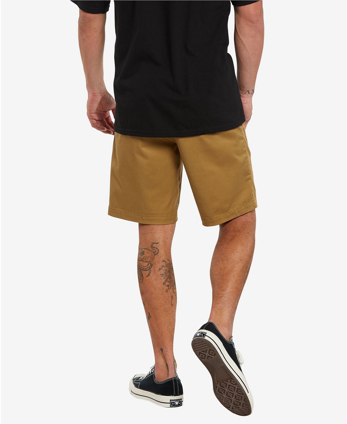 Volcom Men's Elastic Waist Frickin Chino Shorts, Multi