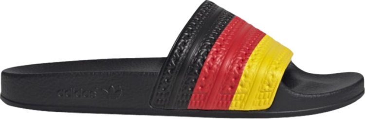 Adidas Adilette Slides 'Germany' Sandals, black