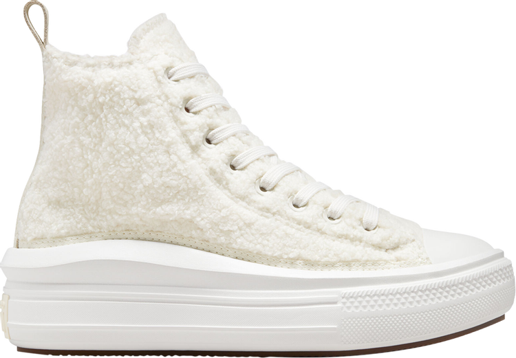 Converse Wmns Chuck Taylor All Star Move High Perfect Is Not Perfect Sneakers - Egret, white