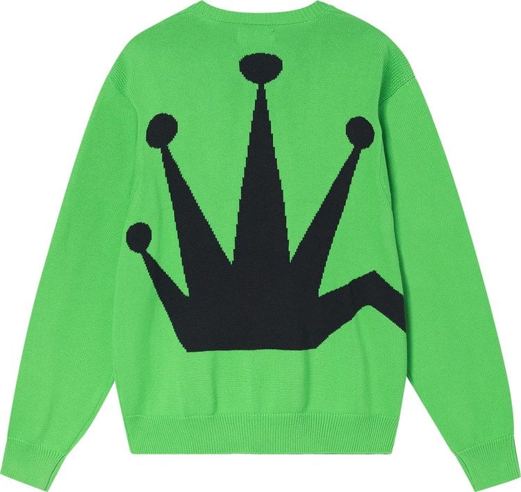 Stussy Bent Crown Sweater 'Lime', green