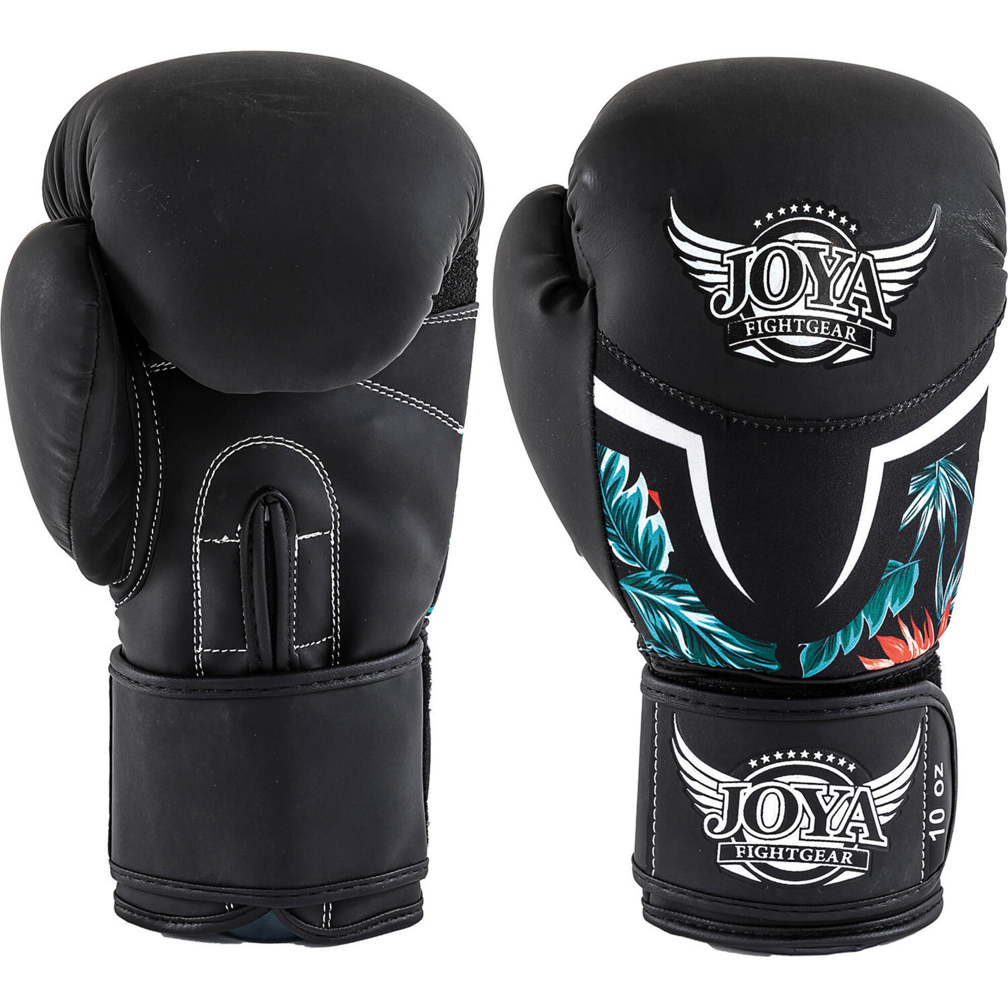 Women's boxing gloves Joya Tropical 10 oz, black