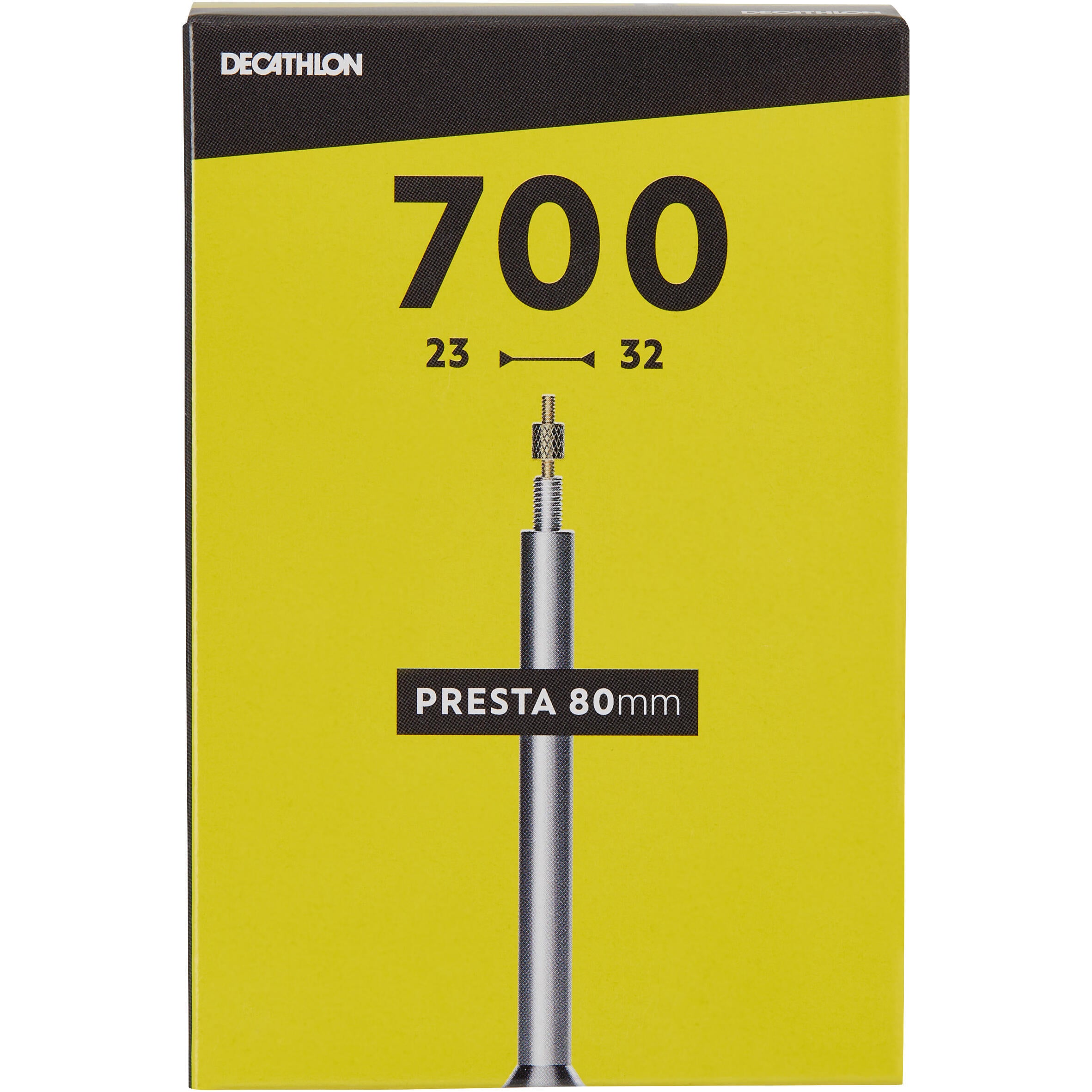 Chamber 700x23/32 mm with 80 mm nipple PRESTA Decathlon