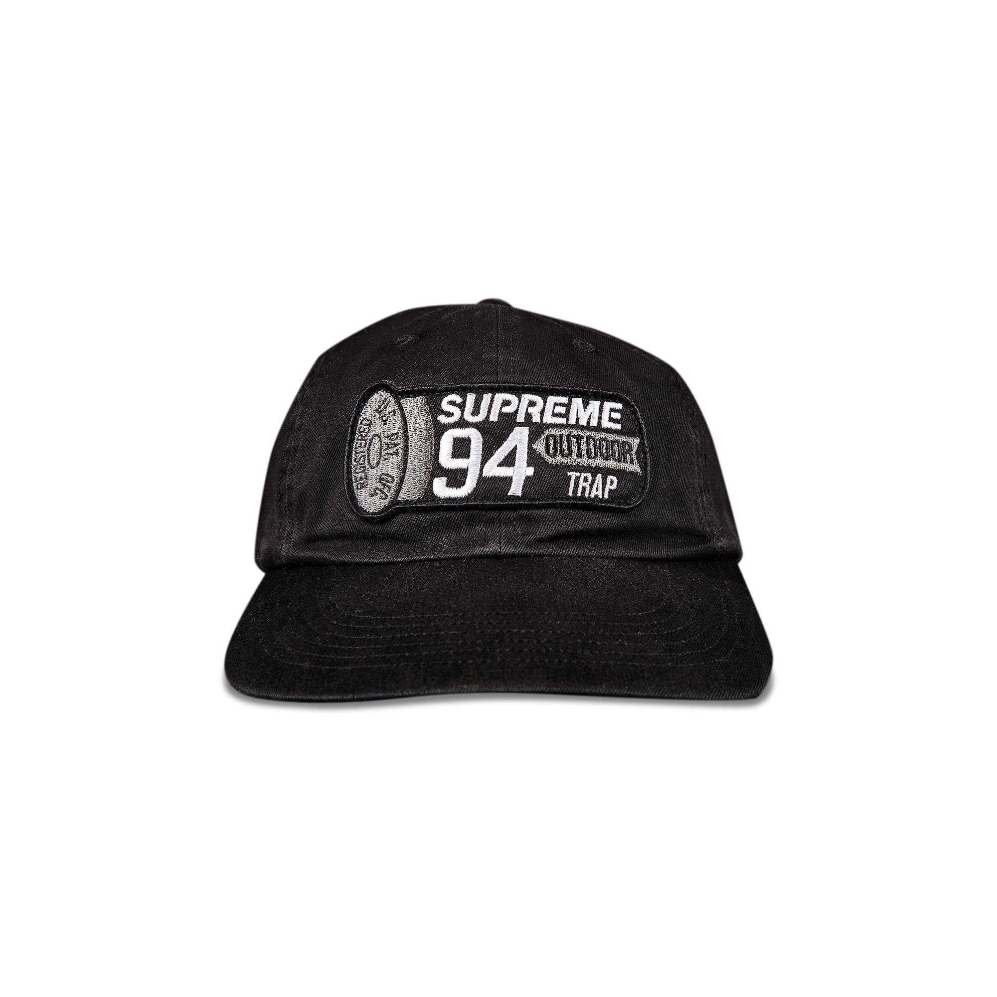 رقعة صدفية من Supreme، 6 ألواح، باللون الأسود