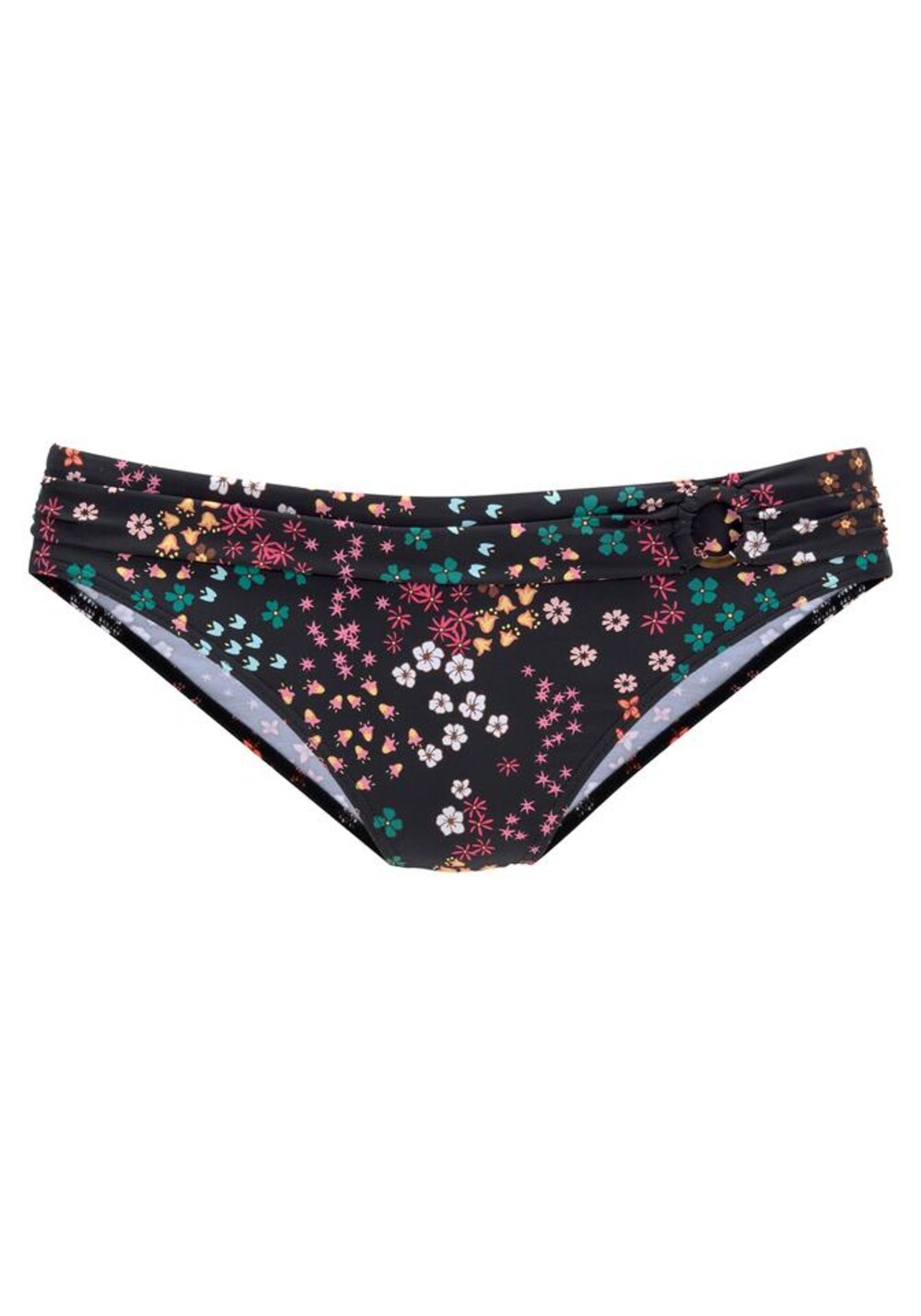 Sliver bikini bottom, mixed colors/black