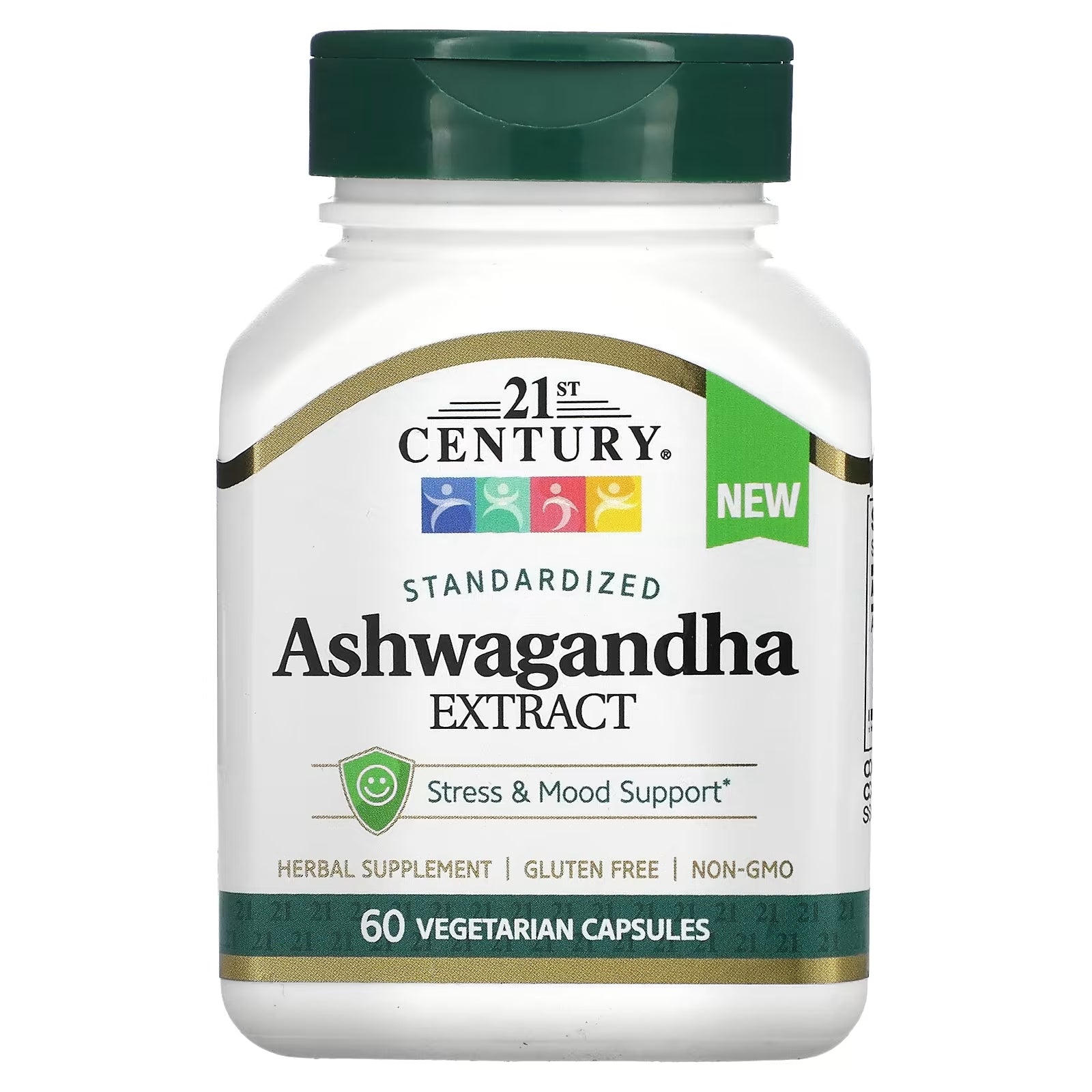 21st Century Standardized Ashwagandha Extract, 60 Vegetarian Capsules