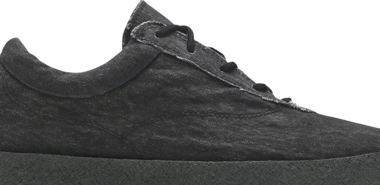 Yeezy Season 6 Washed Canvas Crepe Sneaker Graphite, black