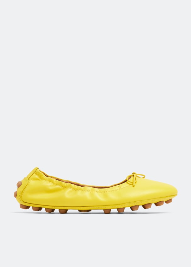 TOD'S Bubble ballerinas, yellow