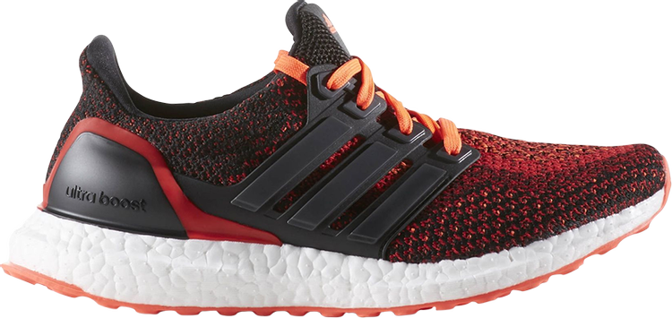 حذاء رياضي Adidas UltraBoost 2.0 J 'Solar Red'، أسود