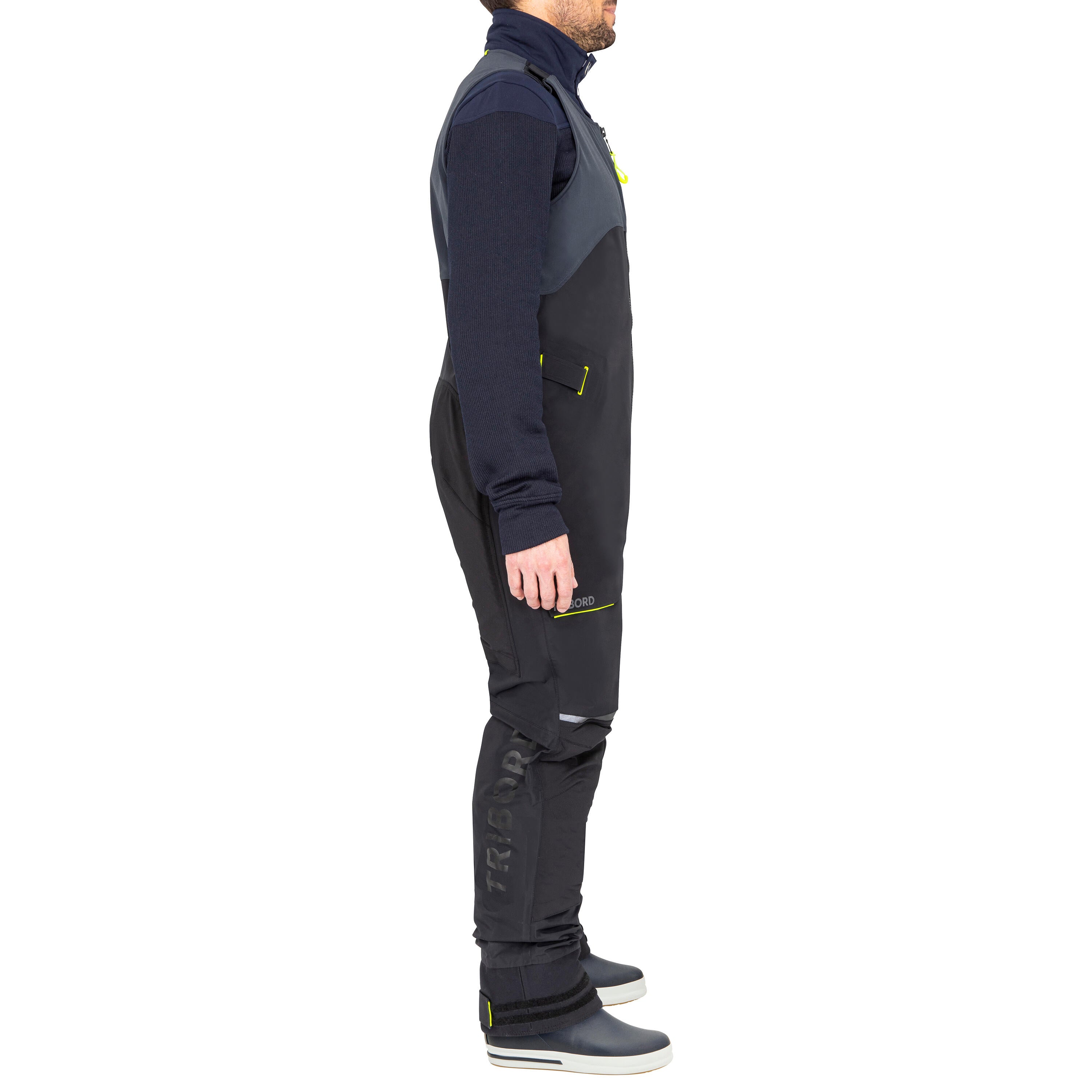 Sailing suit Offshore women's/men's Race 900 black TRIBORD, black/charcoal gray