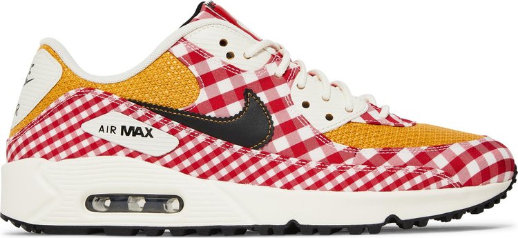 Nike Air Max 90 Golf NRG 'Picnic' Cleats, Red