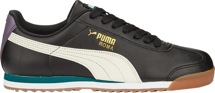 حذاء رياضي Puma Roma Basic Plus White Varsity Green، أبيض