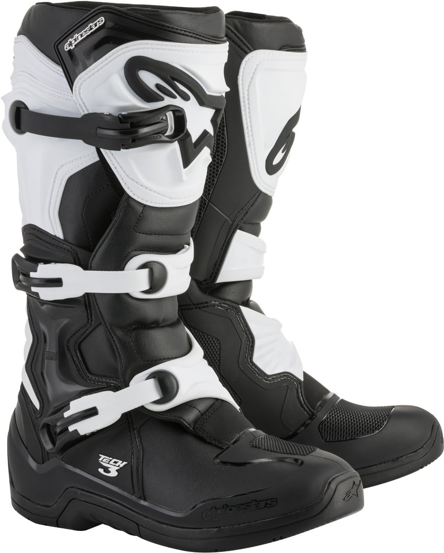 حذاء موتوكروس Alpinestars Tech 3، أسود/أبيض