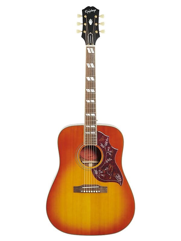 جيتار كهربائي صوتي Epiphone Hummingbird Aged Cherry Sunburst IGMTHUM ACHGH