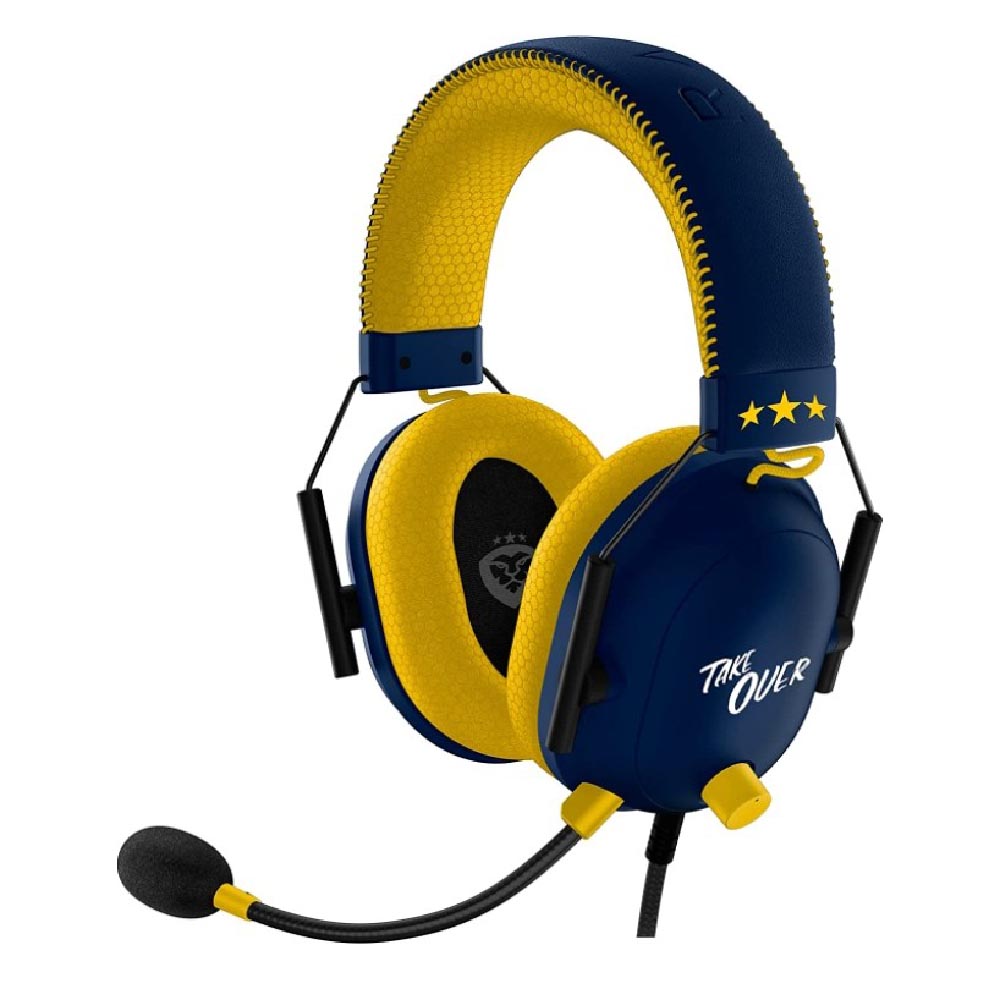 Razer Blackshark V2 Courage JD Edition Gaming Headset, Blue/Yellow