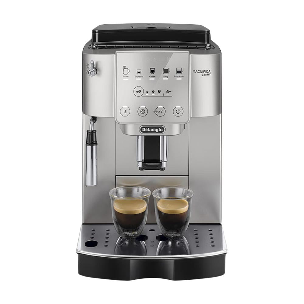 ماكينة صنع القهوة الأوتوماتيكية DeLonghi Magnifica Start S3 Plus، فضي