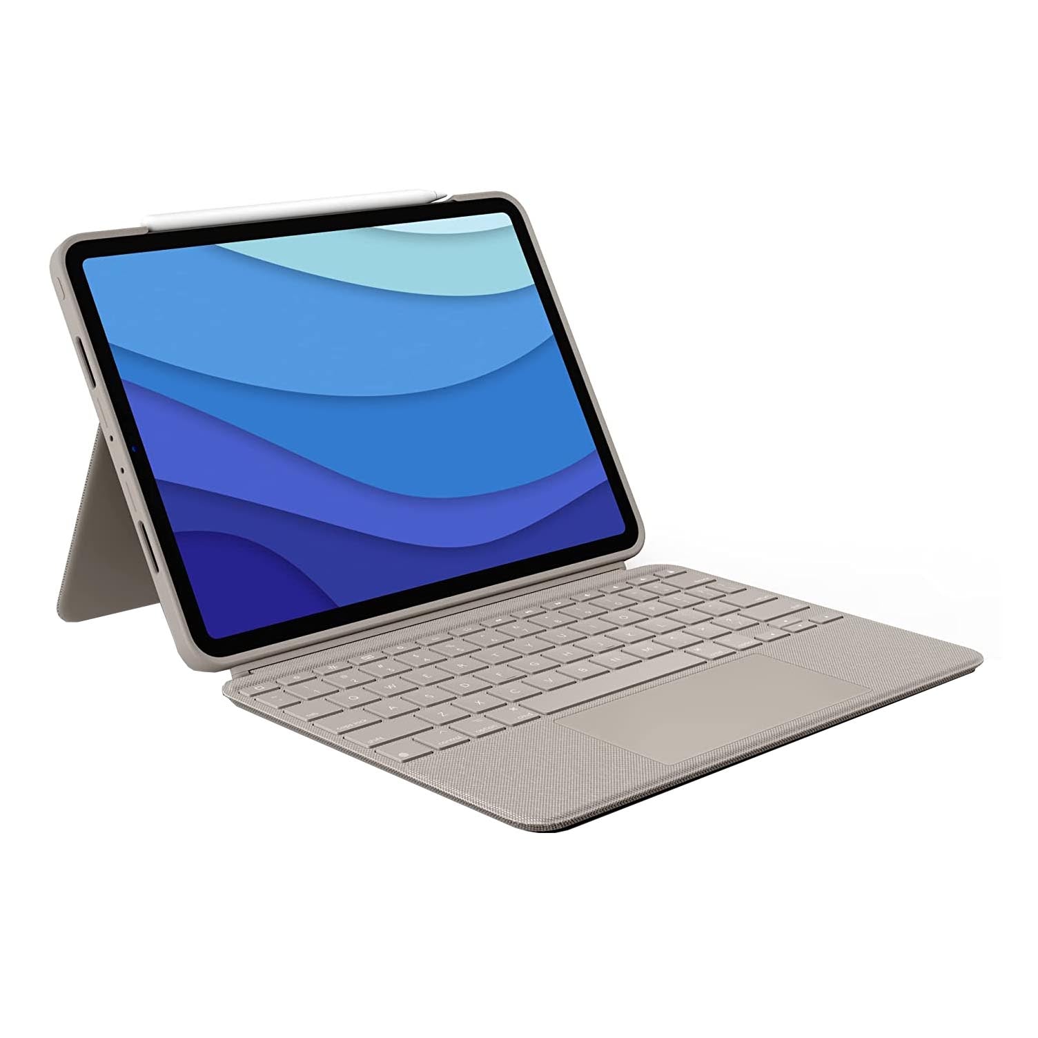 Logitech Combo Touch keyboard case for iPad Pro 12.9'', English layout, sand