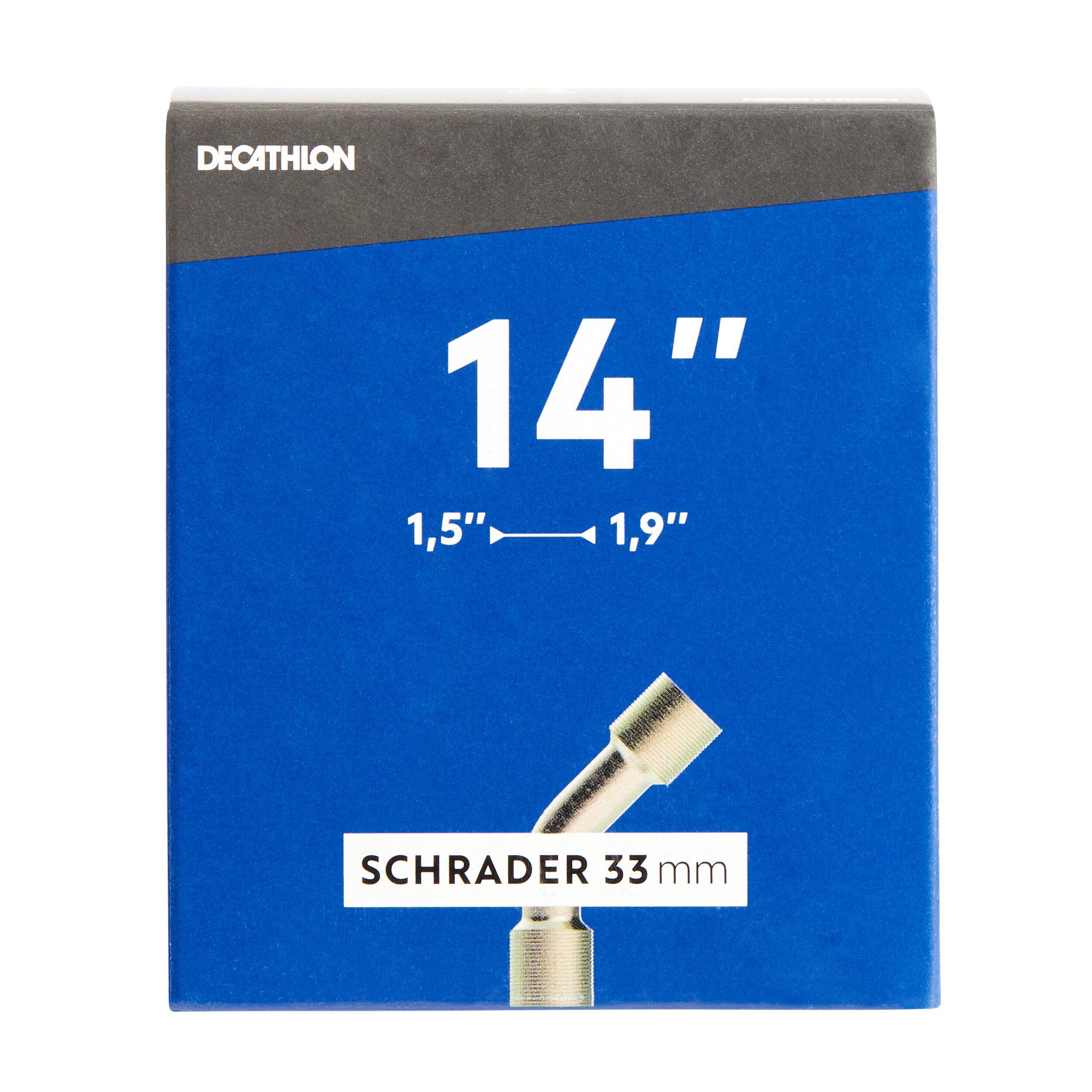 غرفة عرض 14 بوصة 1.5-1.9 مع صمام منحني SCHRADER Decathlon