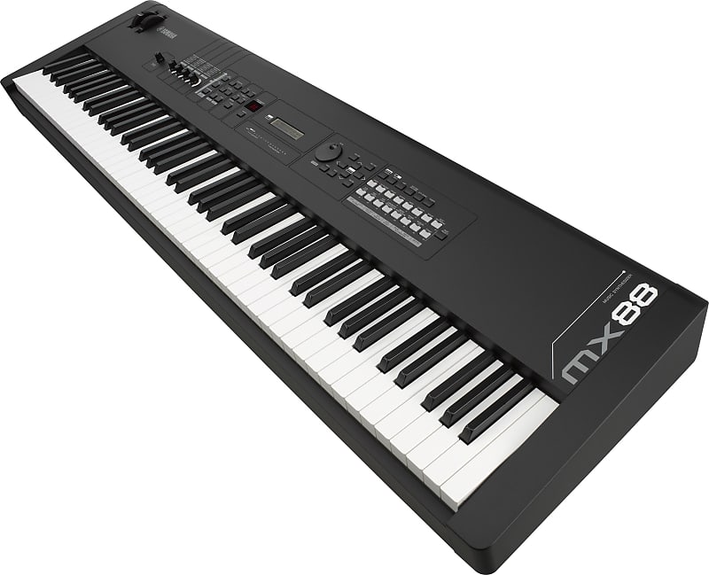 Yamaha MX Synth، 88 مفتاحًا مرجحًا، أكثر من 1000 صوت Motif، VCM FX، واجهة USB Audio/MIDI MX88BK