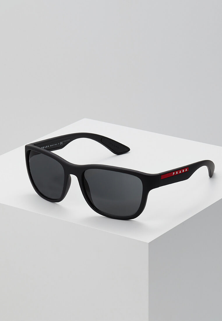 Prada Linea Rossa sunglasses, matte black/gray