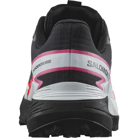 Salomon Women's Thundercross Trail Running Shoes, Black/Bering Sea/Pink Glo