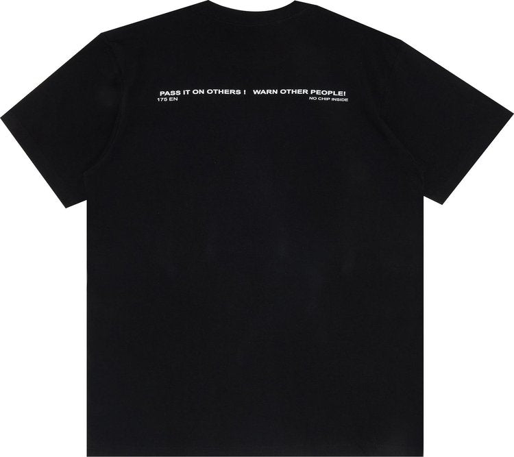 Supreme Warning Tee 'Black', black