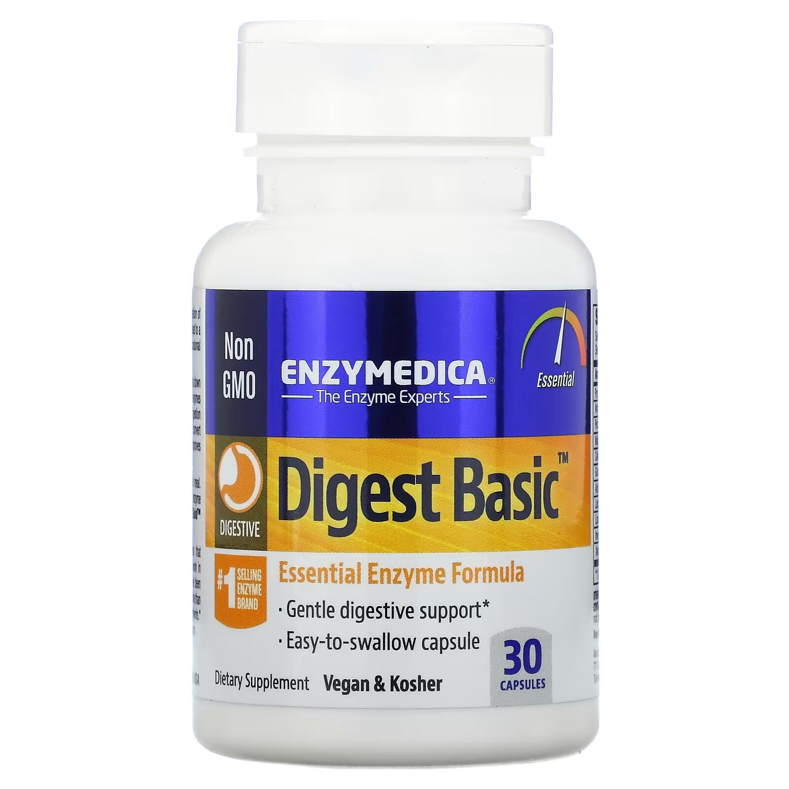 Enzymedica, Digest Basic Enzyme Formula, 30 Capsules