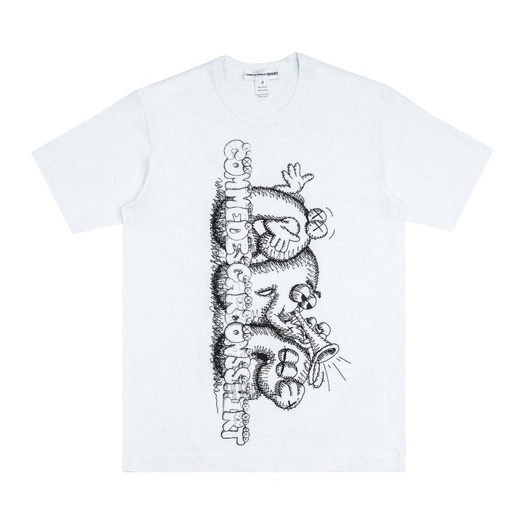 Comme des Garçons SHIRT x KAWS Printed T-Shirt Print 3 'White' T-Shirt, White